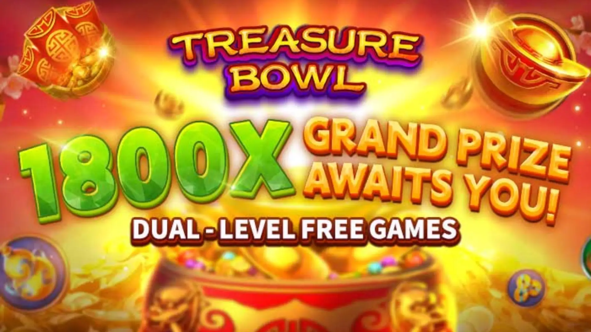 Multiplicadores Treasure Bowl 5510s - 7777x Máximo com Tigela Dourada